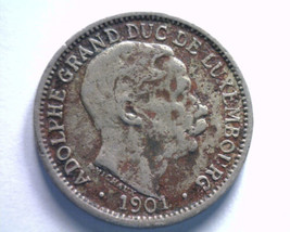 1901 LUXEMBOURG 10 CENTIMES KM 25 FINE F NICE COIN FROM BOBS COINS FAST ... - £2.35 GBP