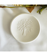 Personalized, custom ring dish, 3D embossed tree of life, polymer clay dish - £23.54 GBP