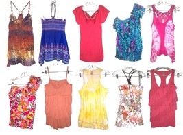 No Boundaries Sleeveless Summer Tops in Blue, Pink &amp; Yellow Sizes S - XL - $17.81+