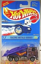 1995 Hot Wheels #337 Racing Metals Series 2/4 RAMP TRUCK Purple wChrome 7 Spoke - £7.86 GBP