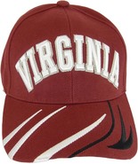 Virginia Adult Size Adjustable Baseball Cap with Stripes on Bill (Maroon... - $24.55 CAD