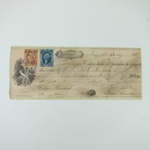 1867 Promissory Note &amp; Revenue Stamps Payne &amp; Holden Dayton Ohio Antique - $19.99