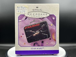 1998 STAR WARS Wars Mini Metal Lunchbox Hallmark Keepsake Ornament Vtg Decor - £13.19 GBP