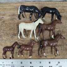 Vintage Metal Horse Figure Lot Made in England Britains Ltd Lot of 7 1:3... - £47.96 GBP