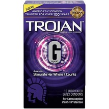 Trojan G. Spot Premium Lubricated Condoms - 10 count  exp 03/01/2025 - £7.11 GBP