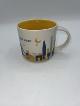 Starbucks You Are Here Collection New York 14oz Ceramic Mug Cup 2015 - £14.01 GBP