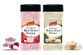Combo White Onion Powder &amp; Red Onion Powder 100 Gram Each Pack Of 2 - £12.89 GBP