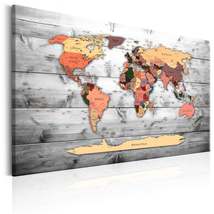 Tiptophomedecor Stretched Canvas World Map Art - World Map: New Directions - Str - £63.92 GBP+