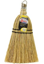 CORN WHISK Hand BROOM yellow straw Fibers Classic valet shop car QUICKIE... - $29.55