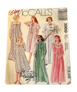 Vintage McCalls 3969 Easy Fashion Basics Womens Nightgown Sewing Pattern... - $13.16 CAD