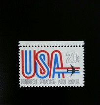 1968 20c &quot;USA&quot; and Jet, Air Mail Scott C75 Mint F/VF NH - $26.35 MXN