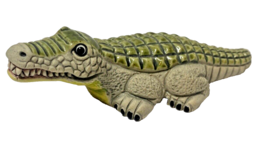 Vintage COAD Peru Peru Enamel &amp; Clay Alligator Figurine Hand Painted - 1... - $16.00