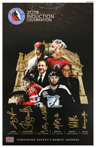 Signed Bettman, Brodeur, St. Louis, Yakushev, O&#39;Ree, Hefford - HHOF 2018 - £231.81 GBP