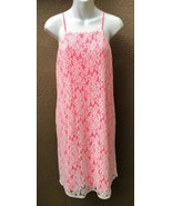 NWT Pins &amp; Needles L Pink Rose Strapless Lace Dress Sexy Peep Sides Spgh... - £23.09 GBP