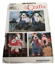 Vintage Simplicity Crafts 7864 Craft Pattern Dalmatian Dogs and Clothing - £4.73 GBP