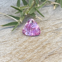 Natural Pink Sapphire | Trillion Cut | 6.85x6.64 mm | 1.22 Carat | Loose Gemston - £566.24 GBP
