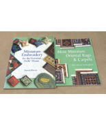 Book Lot Embroidery Needlepoint Oriental Rugs Carpets Miniature Dollhouse - £22.19 GBP