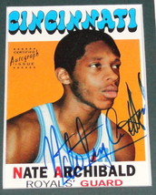 Nate Archibald Signed Framed 11x17 Photo Display TOPPS Celtics - £55.68 GBP