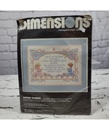Vintage 80s Dimensions Cross-Stitch Kit Bedtime Blessing Started Project  - £9.34 GBP