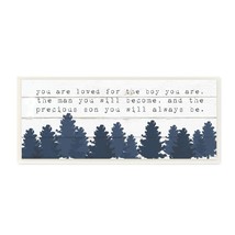 The Kids Room by Stupell You are Loved for The Precious Son You are Navy Blue Fo - £35.27 GBP