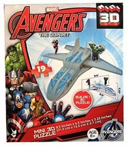 Marvel Avengers The Quinjet Mini 3D Puzzle Ages 6+ 19 Pieces Hulk Iron Man - £7.75 GBP