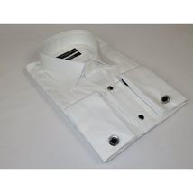 Men's Makrom Turkey Formal Tuxedo Shirt Cotton Lay-down  5676-420 White image 3