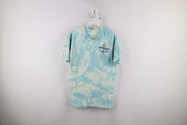 Vintage Streetwear Mens Small Spell Out Acid Wash St Maarten Sailing Map T-Shirt - £23.45 GBP