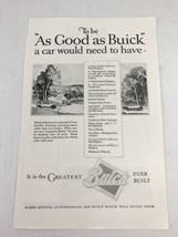 The Greatest Buick Ever Built Vtg 1926 Print Ad Advertising Art - £7.53 GBP