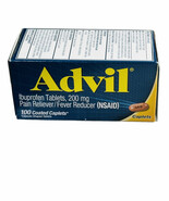 Advil Pain Reliever Fever Reducer Ibuprofen 200 mg (NSAID)Coated Caplets... - $17.31 CAD