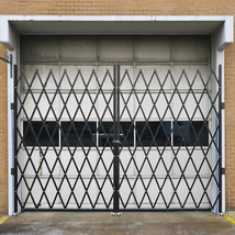 VEVOR Double Folding Security Gate Folding Door Gate 6-1/2&#39;H x 12&#39;W Scissor Gate - £309.86 GBP