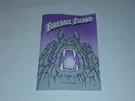 1986 Fireball Island Milton Bradely [Instruction Book Manual ONLY] - $45.00