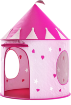 Princess Castle Play Tent w Glow in the Dark Stars Folds in Carrying Case NEW - £25.99 GBP