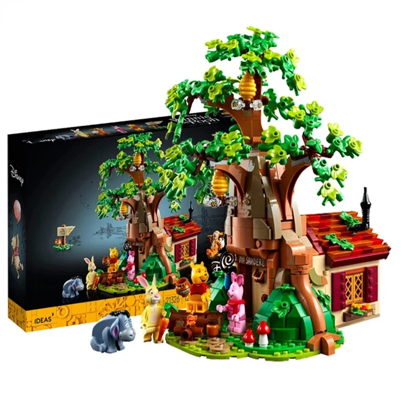 MOC Winnie The Pooh Tree House Blocks Bear DIY Building Blocks Cartoon 3... - $60.12