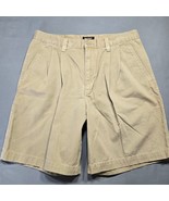 Dockers Khakis Tan Shorts Preppy Pleated Chino Classic 100% Cotton Mens ... - $12.60