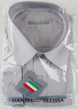 NWT Daniel Ellissa Boy&#39;s LS Silver Gray Dress Shirt, Size 18 - £11.75 GBP