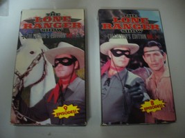 Vintage The Lone Ranger Show 2 Tape Collector&#39;s Edition Vhs Tonto Hi-Yo Silver - £3.15 GBP