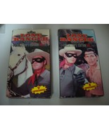 Vintage THE LONE RANGER SHOW 2 Tape Collector&#39;s Edition  VHS Tonto Hi-Yo... - £3.11 GBP