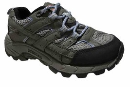 Merrell Moab 2 Low Hiking Sneakers Grey Blue Boys Youth Size 11M - £27.32 GBP
