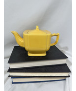 Vintage Homer Laughlin RIVIERA YELLOW TEAPOT Tea pot w/ Lid Fiesta - $45.82