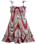 Little Girls&#39; Toddler Dress Smocked Halter Paisley Red, Brown, 3T - $24.60 CAD
