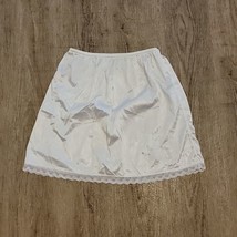 JcPenney Vintage Short Pull On Skirt Slip ~ Sz 10 ~ Pearl White - £13.62 GBP