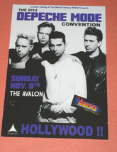 Depeche Mode Convention Promo Card 2014 The Avalon Los Angeles Richard B... - £15.62 GBP