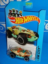 Hot Wheels 2013 Dino Riders Series #67 Swamp Buggy Light Tan 2014 Board - £1.58 GBP