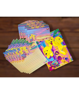 VTG Lisa Frank Stationary Sandcastle Puppies Notes Envelope Folder RARE 12pc Lot - $665.05 MXN