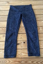 Lululemon Women’s Cropped Patterned leggings size 6 Black AQ - £14.79 GBP