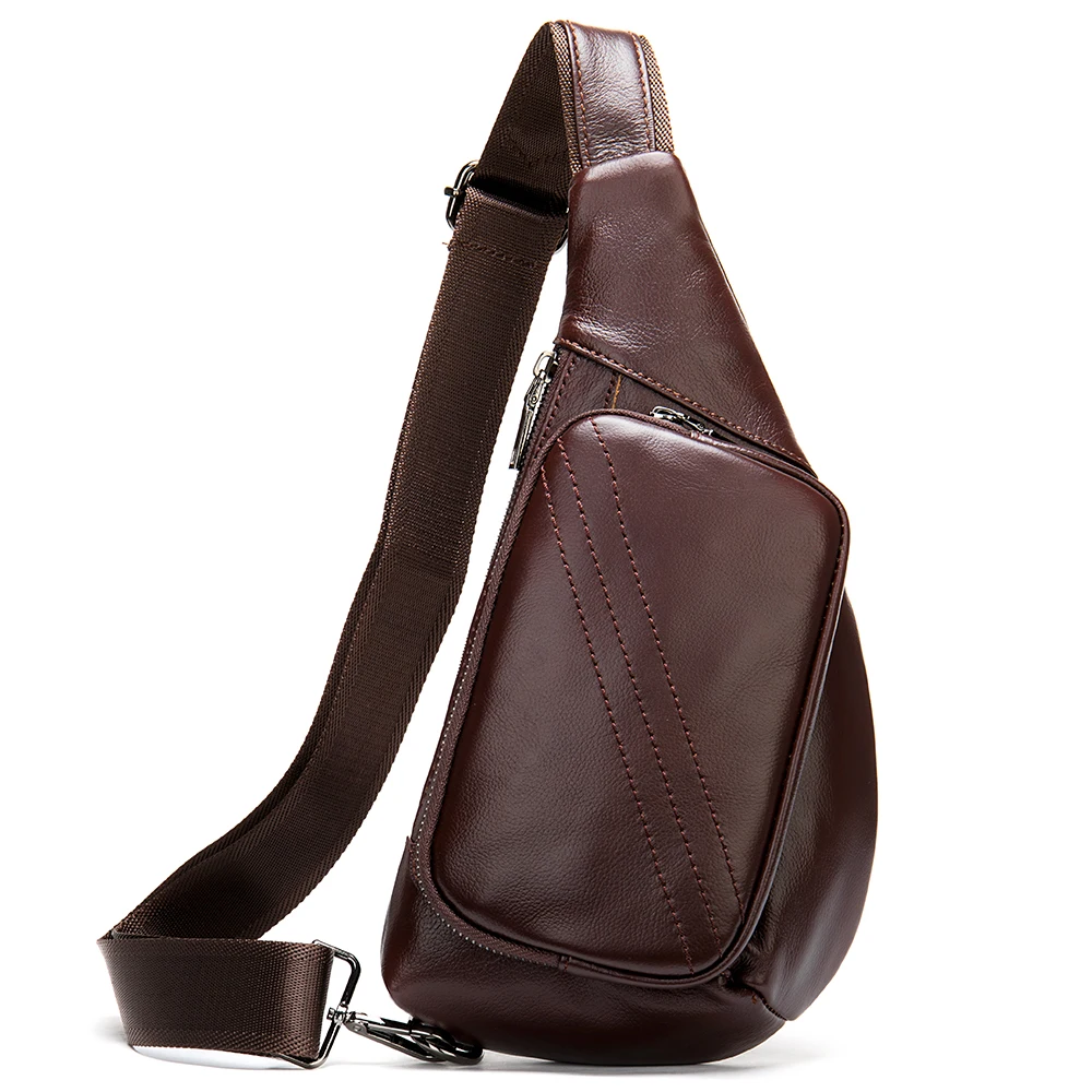 MVA Genuine Leather Men&#39;s Shoulder Bag Men&#39;s Messenger Bag Small Crossbo... - $47.47
