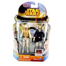Star Wars Mission Series Luke Skywalker &amp; Han Solo Hoth Gear Figure Set MS15 - £14.46 GBP