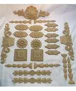 Unpainted Carved Onlay Applique Decorative Furniture Wood - Styrene - USA - $26.98 CAD