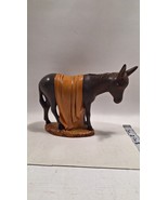 Holland Mold Ceramic Donkey Standing Large Nativity Hand Painted Vintage - $36.42 CAD