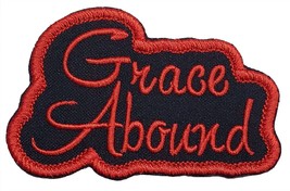 Grace Embroidered Applique Iron On Patch 3.6&quot; X 2.1&quot; Christian - $6.90